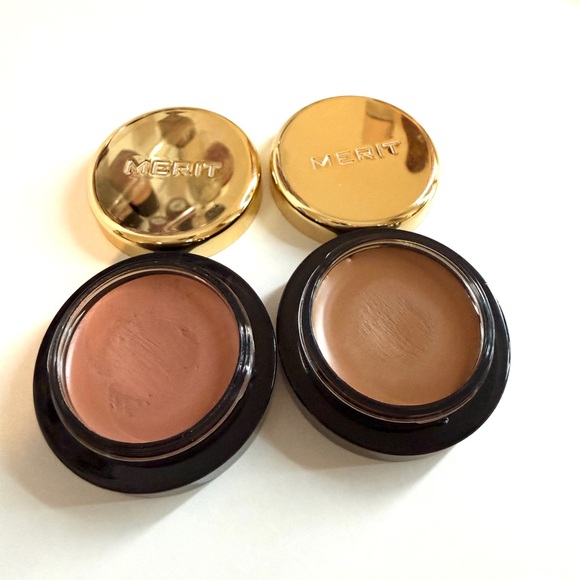 2x Merit solo cream eyeshadows Shades Studio, Vachetta - Picture 2 of 4
